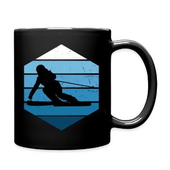 Skieurs Hommes Ski Sports d’hiver Ski Acrobatique - Mug uni - noir - Droite
