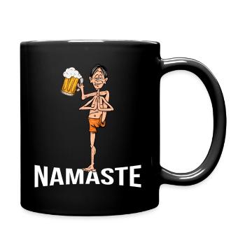 yoga pilates relaxation méditation soirée hommes - Mug uni - noir - Droite