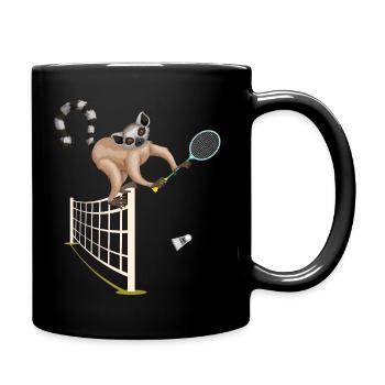 badminton federball federballspiel - Tasse einfarbig - Schwarz - Rechts