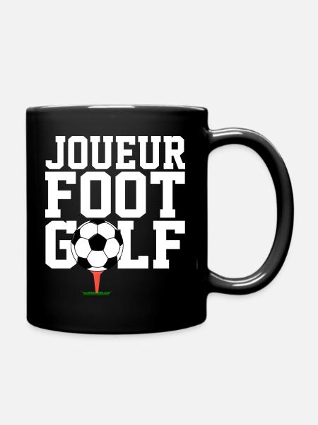 Joueur de foot golf. t-shirt footgolf - Mug uni - noir