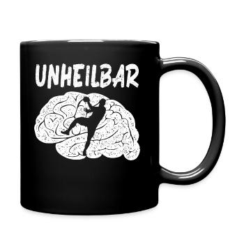 Handballspieler Handballer Handball Trainer - Tasse einfarbig - Schwarz - Rechts