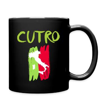 Cutro Italien Souvenir Cutro - Tasse einfarbig - Schwarz - Rechts