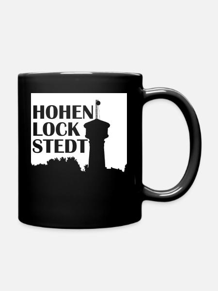 Hohenlockstedt Wasserturm - Tasse einfarbig - Schwarz