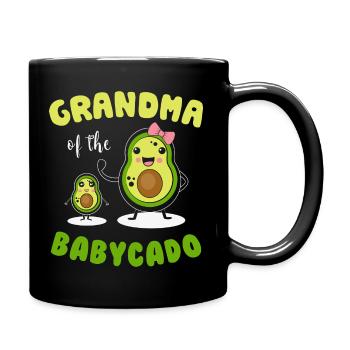 Grandma of the Babycado Mother - Full Colour Mug - black - Right