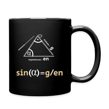 Geometrie für Musikliebhaber und Mathematiklehrer - Tasse einfarbig - Schwarz - Rechts