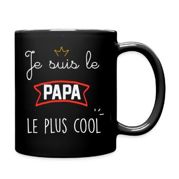 Papa cool - Mug uni - noir - Droite