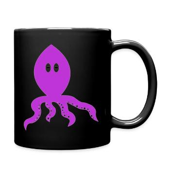 penser calmar - Mug uni - noir - Droite