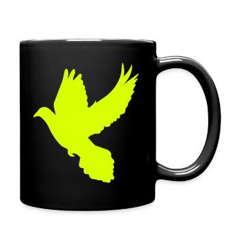 colombe de la paix - Mug uni - noir - Droite