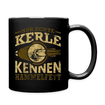 Fensterbauer Echte Kerle Geschenk - Tasse einfarbig - Schwarz - Rechts