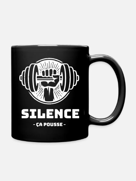 Silence ça pousse - Mug uni - noir