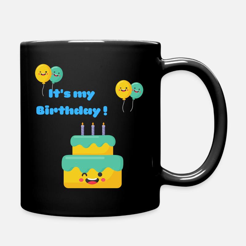 C'est mon anniversaire (enfant) - Mug uni - noir
