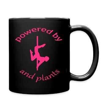 propulsé par la poledance et les plantes - Mug uni - noir - Droite