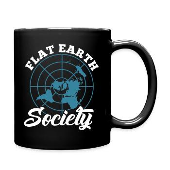 Flat Earth Society – Le monde est une science de la Terre plate - Mug uni - noir - Droite