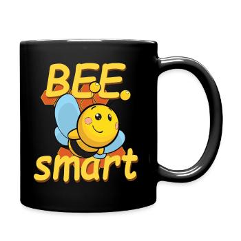 Bee smart - Full Colour Mug - black - Right