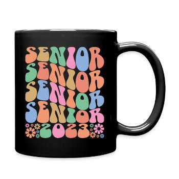 Senior 2023 - Graduated Students Graduation Party - Full Colour Mug - black - Right