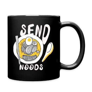 Noods Udon Noodles Pun Japonais Ramen Noodles Deli - Mug uni - noir - Droite