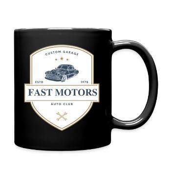Moteurs rapides - Mug uni - noir - Droite