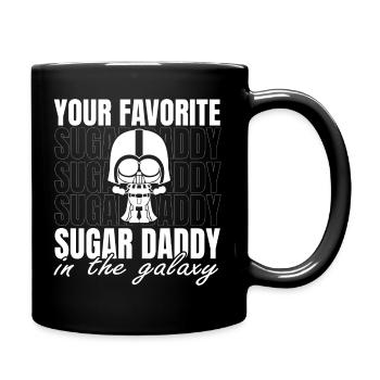 Your Favorite Sugar Daddy in the Galaxy Geschenk - Tasse einfarbig - Schwarz - Rechts