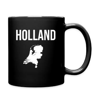 Pays forme Hollande - Mug uni - noir - Droite