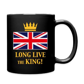 Long Live The King! (England / Great Britain / 4C) - Full Colour Mug - black - Right
