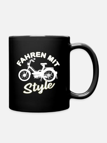 Moped Ride Mokick Scooter Moped Mechatronics Technician - Full Colour Mug - black