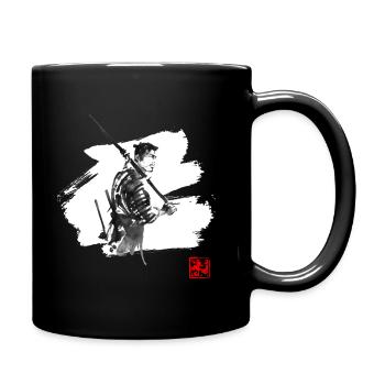 one the seven white - Mug uni - noir - Droite