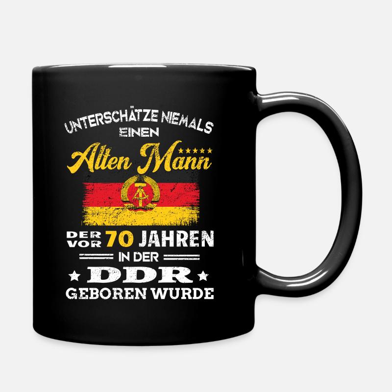 Anniversaire 70 ans RDA Né Vieil homme - Mug uni - noir