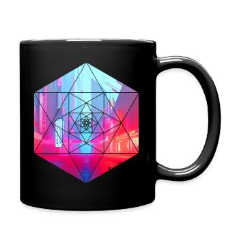 Cyber Gem - Tasse einfarbig - Schwarz - Rechts