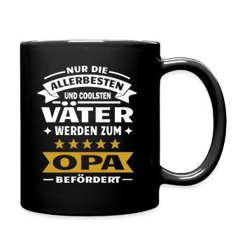 Opa Enkel Opi Enkelkinder Enkelin Komplizen Vater - Tasse einfarbig - Schwarz - Rechts