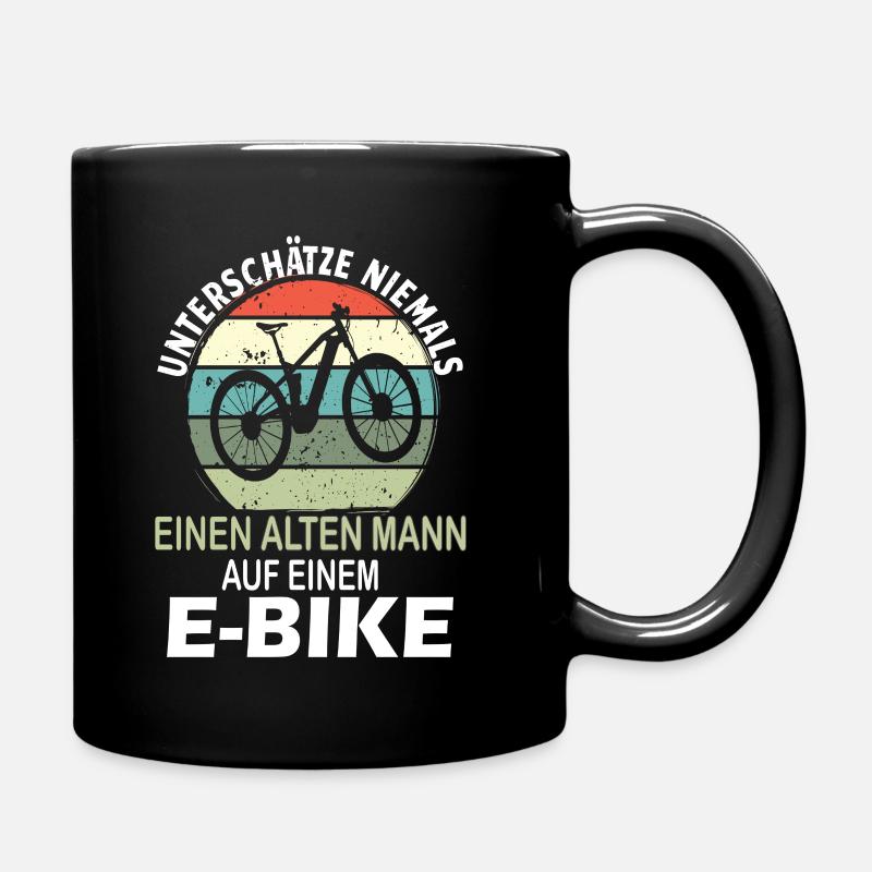 Lähcheln Statt Hecheln Fahrer E-Bike Biker Stromer - Tasse einfarbig - Schwarz