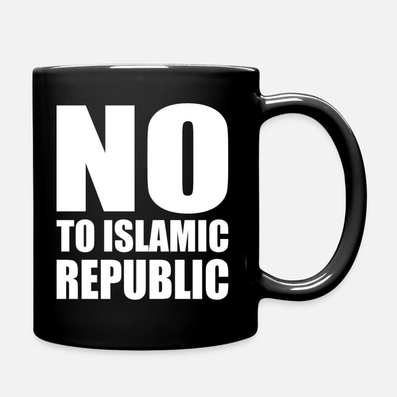 no to islamic republic - Full Colour Mug - black