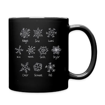 Neige - Mug uni - noir - Droite