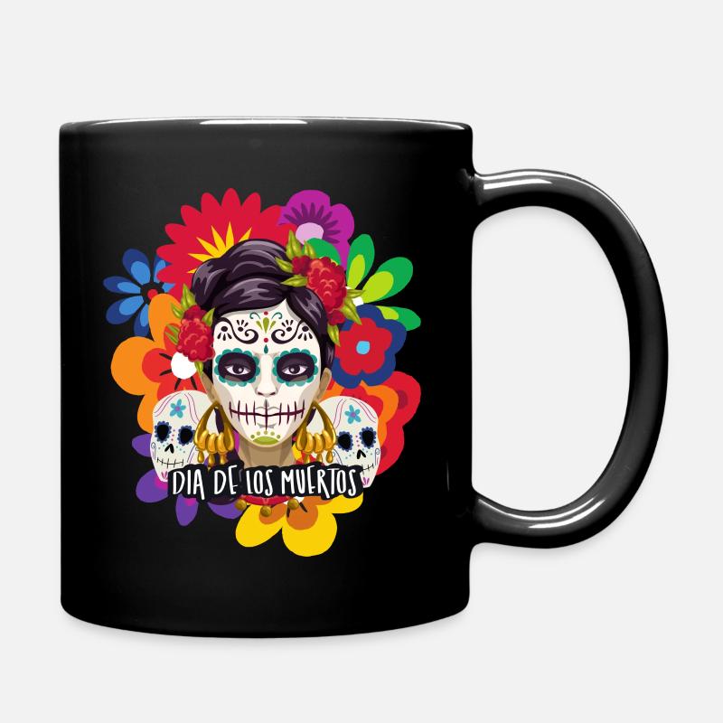 Dia De Los Muertos - Tasse einfarbig - Schwarz