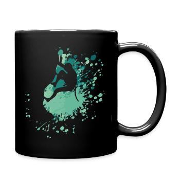 Climber Extreme Sport Color Splash - Full Colour Mug - black - Right