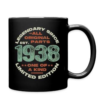 Légendaire depuis 1938 - 85 ans - Mug uni - noir - Droite