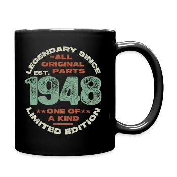 Legendary since 1948 - 75 years - Full Colour Mug - black - Right