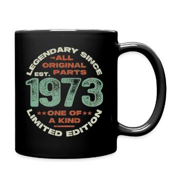 Legendary since 1973 - 50 years - Full Colour Mug - black - Right