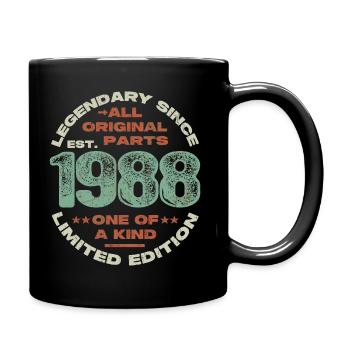 Legendary since 1988 - 35 years - Full Colour Mug - black - Right