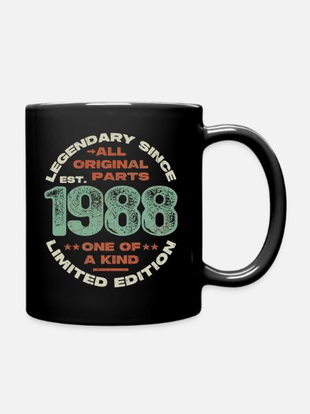 Legendär seit 1988 - 35 Jahre - Tasse einfarbig - Schwarz