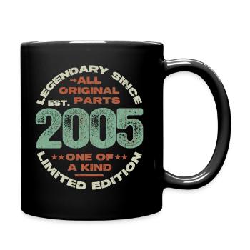 Légendaire depuis 2005 - 18 ans - Mug uni - noir - Droite
