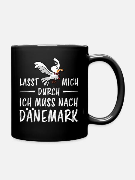 Dänemark - Lasst mich durch - Tasse einfarbig - Schwarz