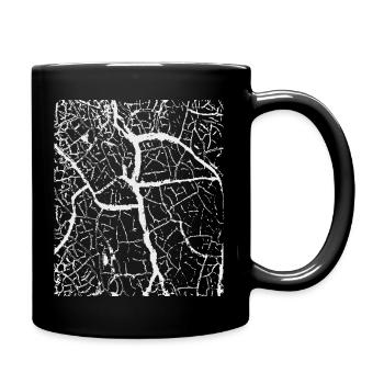 Krakel Background Structure - Full Colour Mug - black - Right