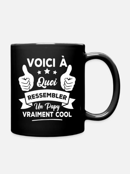 Voici à quoi ressembler un papy vraiment cool - Mug uni - noir