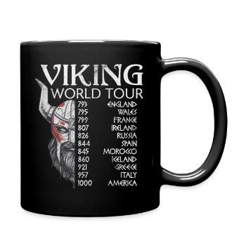 Viking Tour - Viking Warriors Scandinavian Viking - Tasse einfarbig - Schwarz - Rechts