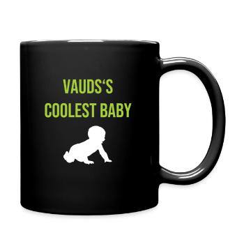 Vaud Baby Lausanne Toddler Gift Vaud - Full Colour Mug - black - Right