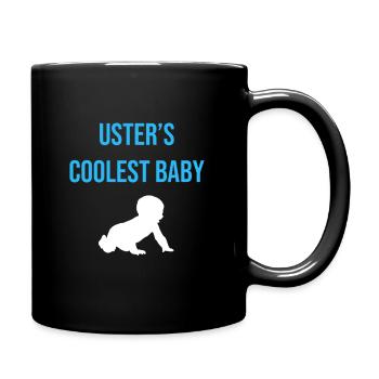Das coolste Baby von Uster - Tasse einfarbig - Schwarz - Rechts