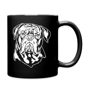 DOGUE de Bordeaux Portrait Chiens Wilsigns - Mug uni - noir - Droite