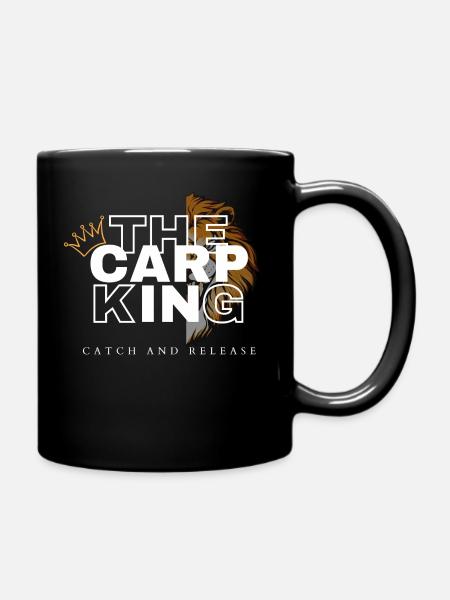 The Carp King Design - Full Colour Mug - black