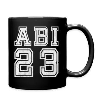 ABI 2023 Shirt Schulabschluss 2023 - Tasse einfarbig - Schwarz - Rechts