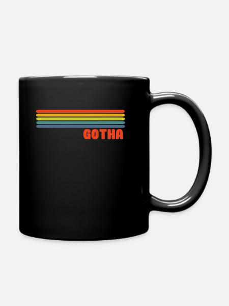 Gotha Regenbogen - Tasse einfarbig - Schwarz